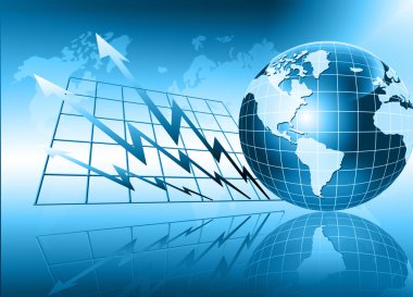 Global iş dünyasının en iyi internet kavramı. Küre, teknolojik arka planda parlayan çizgiler. Elektronik, Wi-Fi, ışınları, sembolleri İnternet, televizyon, mobil ve uydu iletişimi