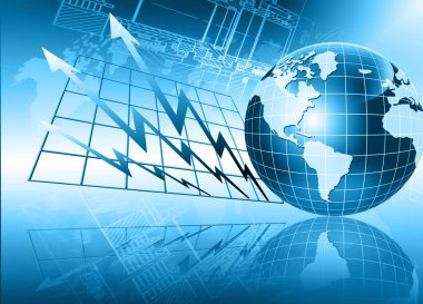 Global iş dünyasının en iyi internet kavramı. Küre, teknolojik arka planda parlayan çizgiler. Elektronik, Wi-Fi, ışınları, sembolleri İnternet, televizyon, mobil ve uydu iletişimi