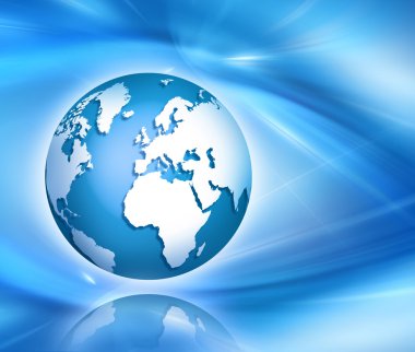 Global iş dünyasının en iyi internet kavramı. Küre, teknolojik arka planda parlayan çizgiler. Elektronik, Wi-Fi, ışınları, sembolleri İnternet, televizyon, mobil ve uydu iletişimi