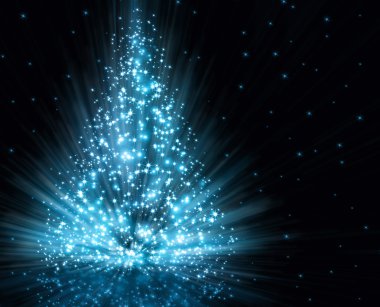 Mavi Noel ağacı