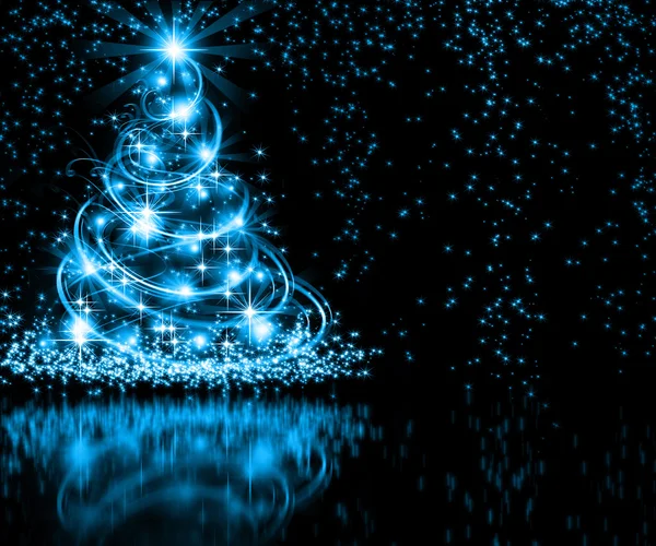 Kerstboom blauw — Stockfoto