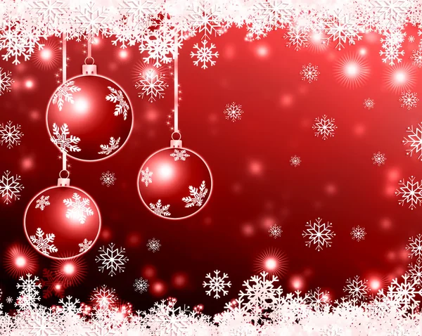 Christmas background with balls — Stock Photo, Image