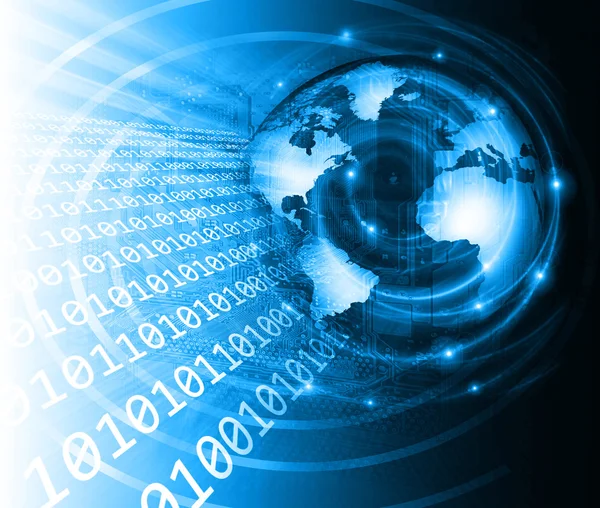 "Best Internet Concept of Global Business" (engelsk). Globe, glødende linjer om teknologisk bakgrunn. Elektronikk, trådløst nett, stråler, symboler, Internett, fjernsyn, mobil- og satellittkommunikasjon – stockfoto