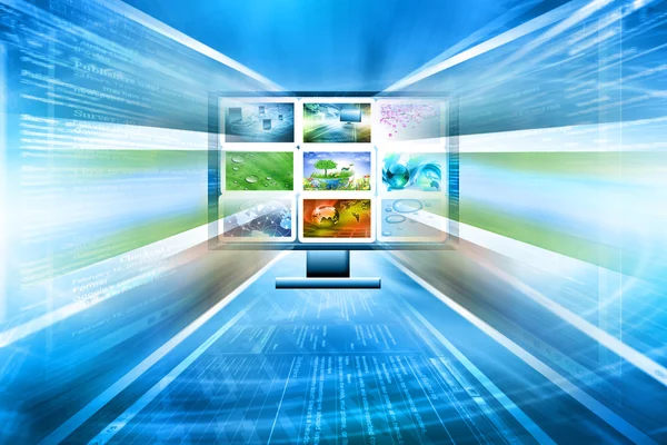 Televisie en internet productie technologie concept — Stockfoto