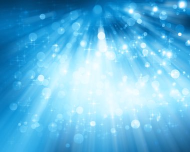 Arkaplanda kar taneleri ve yıldızlar iniyor