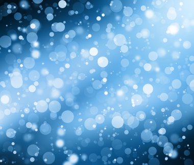 kar taneleri ve bokeh arka plan üzerinde azalan yıldız