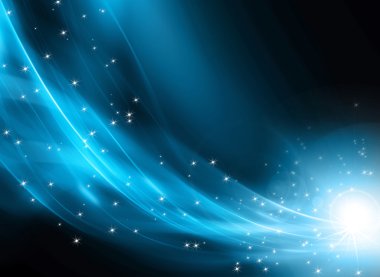 Arkaplanda kar taneleri ve yıldızlar iniyor