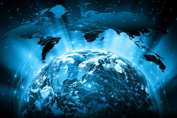 En iyi Internet kavramı küresel iş kavramları serisi. Nasa tarafından döşenmiş bu görüntü unsurları