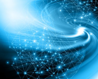 En iyi Internet kavramı küresel iş. Teknolojik arka plan. Sembolleri Wi-Fi, Internet, televizyon, telefon ve uydu iletişim ışınları