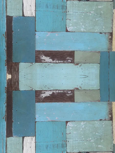 木製塗装青背景 — ストック写真