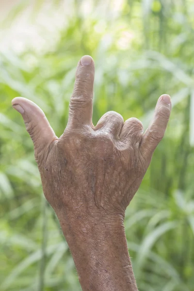 Segno della mano — Foto Stock