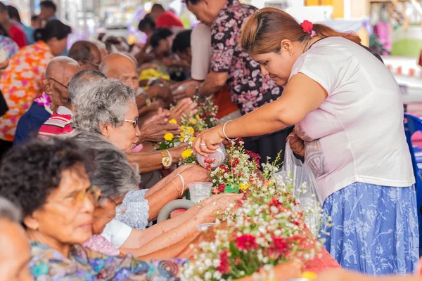 Songkran festival — Stockfoto