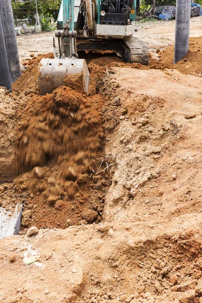 Escavadeira escavador de balde — Fotografia de Stock