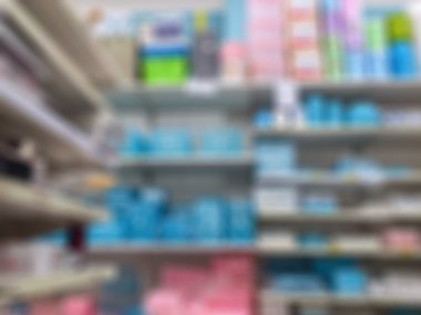 Süpermarket mağaza bulanık