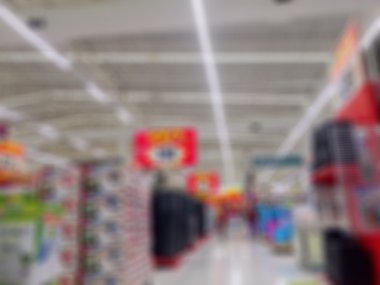 Bulanık süpermarket mağaza defocused