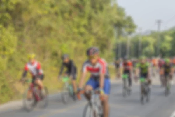 Flou déconcentré de la course cycliste asiatique — Photo