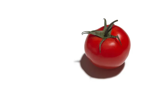 Red Juicy Tomato Isolated White Background — Stock Photo, Image