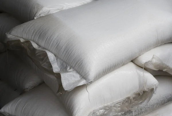 White fertilizer bag — Stock Photo, Image
