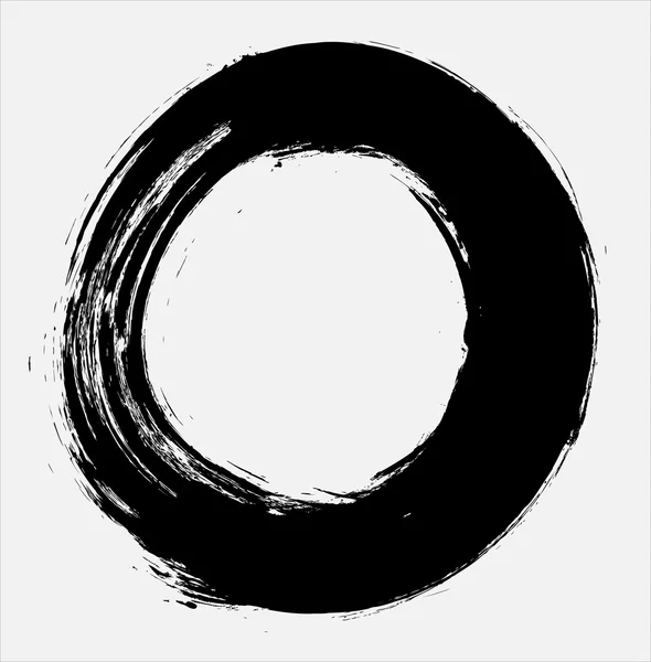 Grunge círculo quadro borda ícone, elemento de design ilustração — Fotografia de Stock