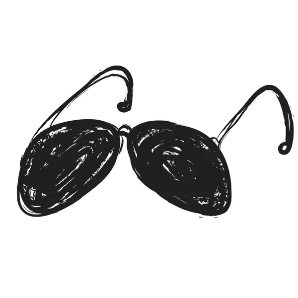Doodle güneş gözlüğü simgesi, illüstrasyon tasarım öğesi — Stok fotoğraf