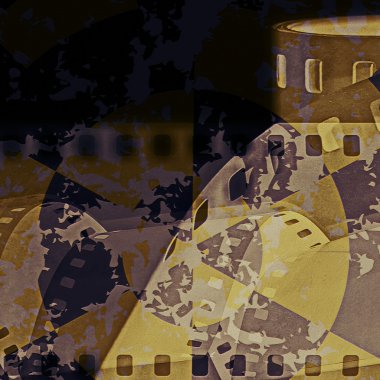 Film şeridi grunge arka plan, doku