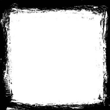 Grunge siyah mürekkep sınır çerçeve arka plan, grunge boya fırçası, tasarım öğesi