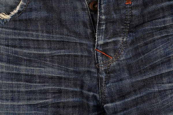 Fundo de superfície de tecido de jeans, textura de material de jeans limpo moderno — Fotografia de Stock