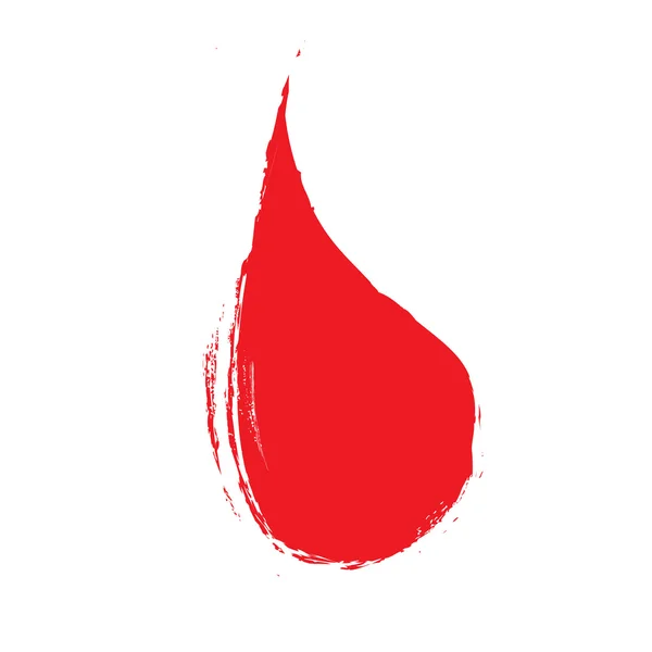 Grunge gota de sangue, elemento de design ilustração — Fotografia de Stock