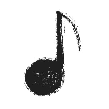 grunge müzik notlar işareti simgesi