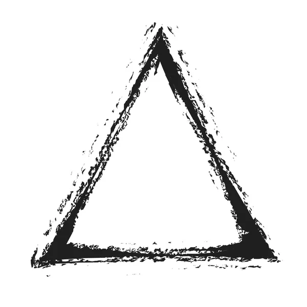 Grunge trojúhelníkový tvar, ilustrace designový prvek — Stock fotografie