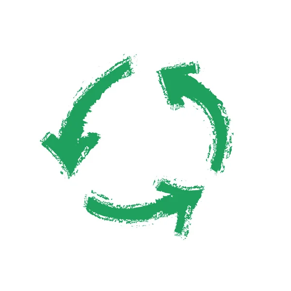 Grunge σύμβολο ανακύκλωσης — Φωτογραφία Αρχείου