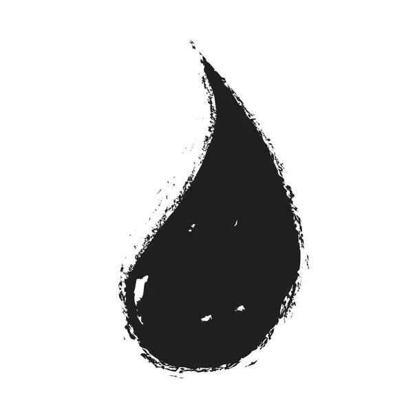 Grunge fekete olaj, illusztráció — Stock Fotó