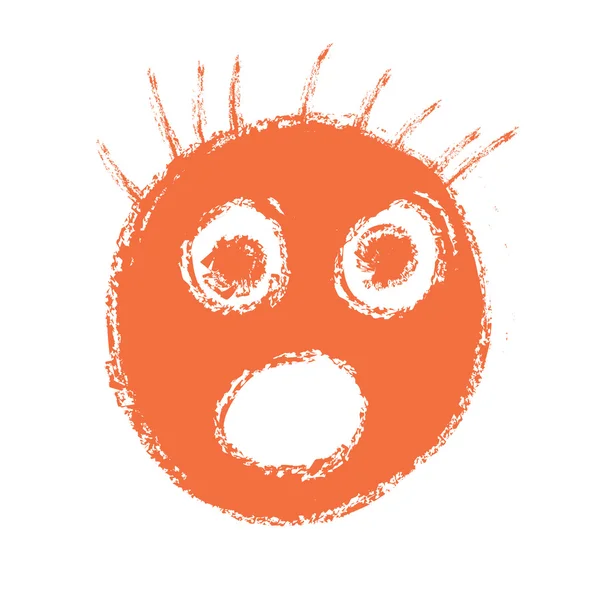 Grunge sonriente icono y logotipo —  Fotos de Stock