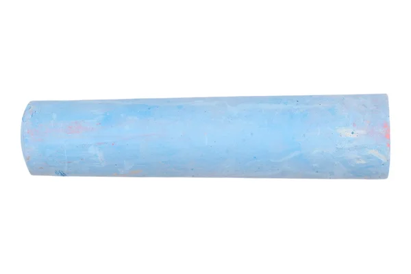 Цвет мел, синий, изолирован на белом, с вырезанием пути — стоковое фото