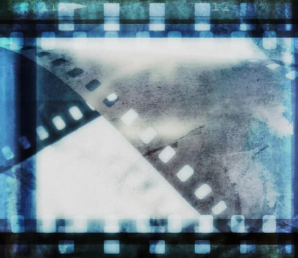 Grunge 电影地带框架背景 — 图库照片