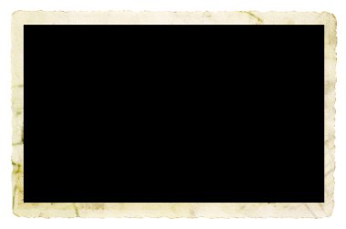 Beyaz arka plan üzerinde izole eski fotoğraf