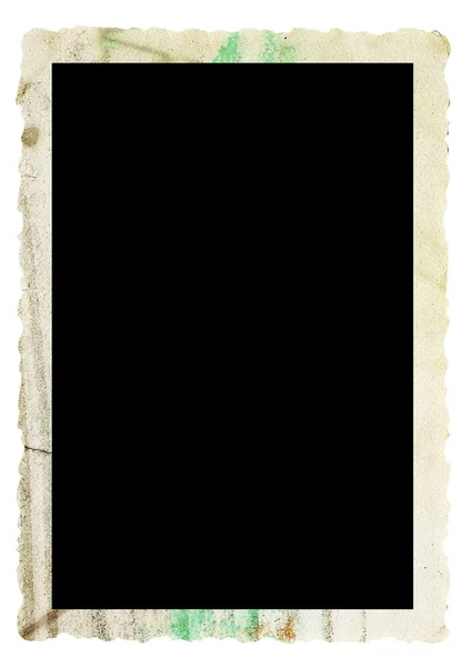 흰색 배경에 고립 된 오래 된 사진 — 스톡 사진