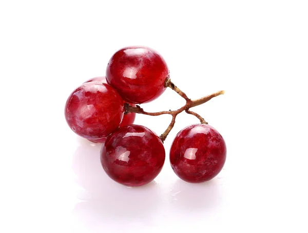 Red grape isolated on white — Stock Photo, Image