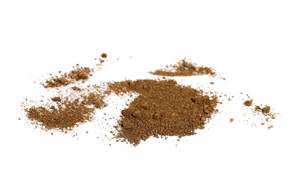 Pile dirt isolated on white background, with clipping path — Stock Photo, Image