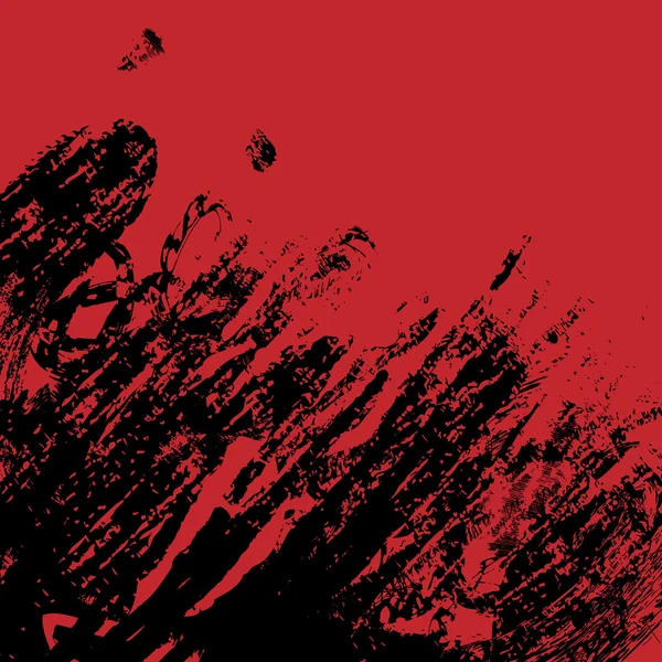 Fondo de salpicadura de tinta roja y negra, elemento de diseño de ilustración — Foto de Stock