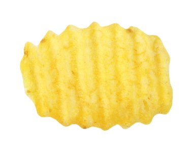 Patates cipsi beyaz arkaplanda izole