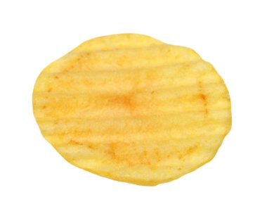 Patates cipsi beyaz arkaplanda izole