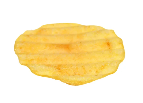 Kartoffelchips isoliert auf weißem Hintergrund — Stockfoto