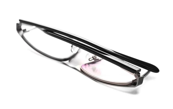 Novos Óculos Olho Preto Isolados Fundo Branco — Fotografia de Stock
