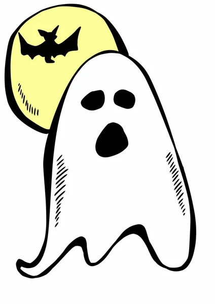 Дудл-призрак, Хэллоуин — стоковое фото