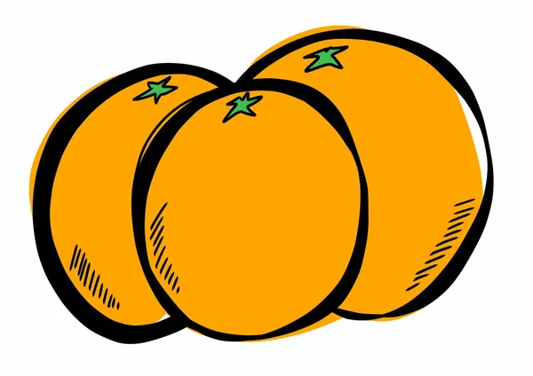 Garabato naranja — Foto de Stock