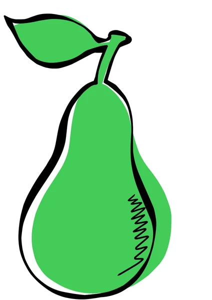 Doodle pear — Stockfoto