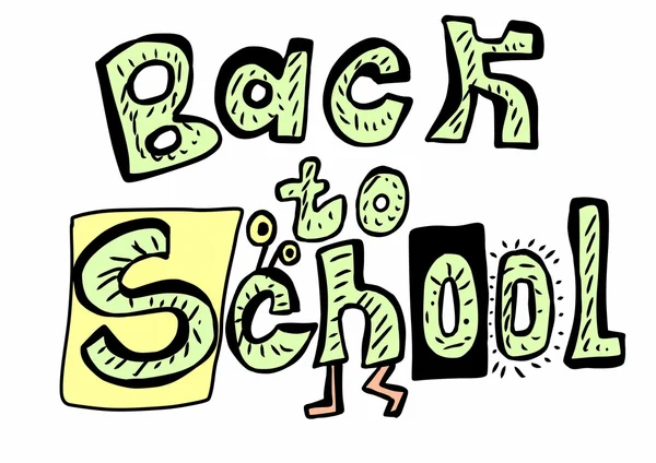 Doodle crazy back to school — Stock Photo, Image