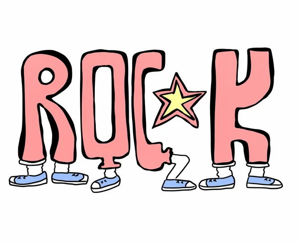 Doodle rock — Stockfoto