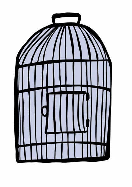 Doodle birdcage — Stock Photo, Image